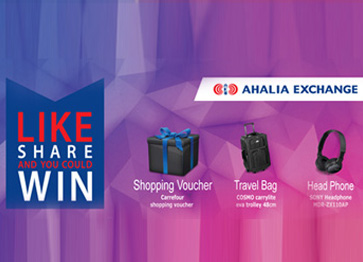 Ahalia Exchange ‘LIKE SHARE & WIN’ Contest